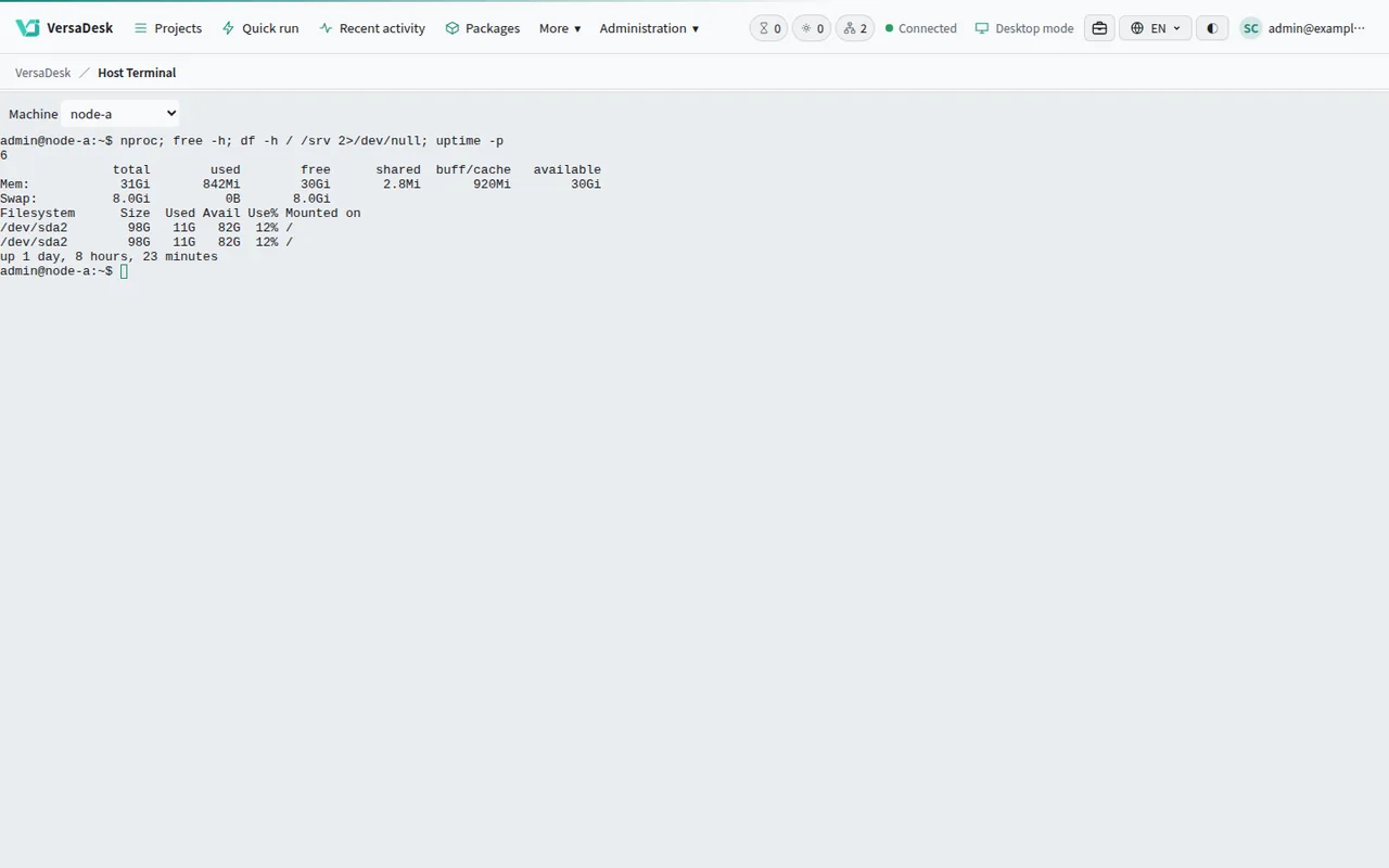 Host Terminal